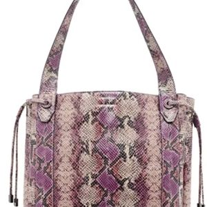 Calvin Klein Leah Snakeskin Tote Style Handbag